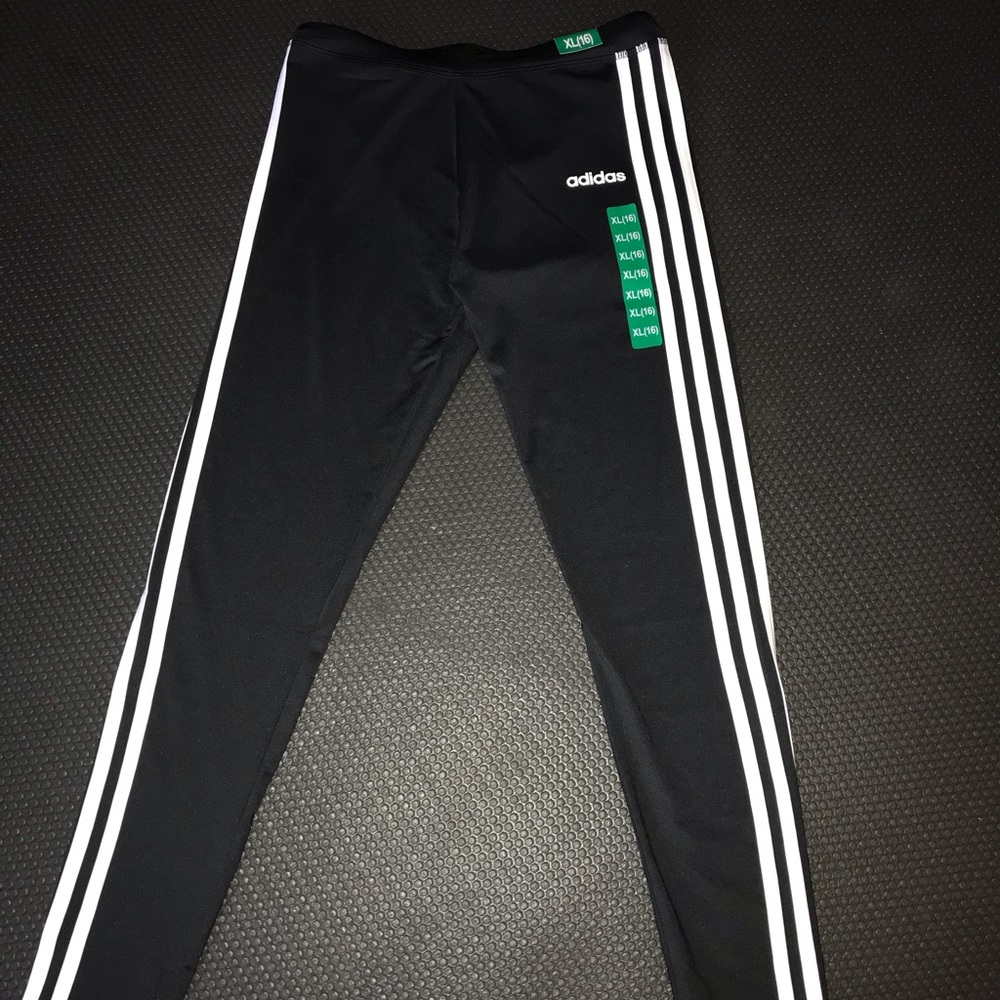 Adidas Black 3-Striped Yoga Pant Leggings